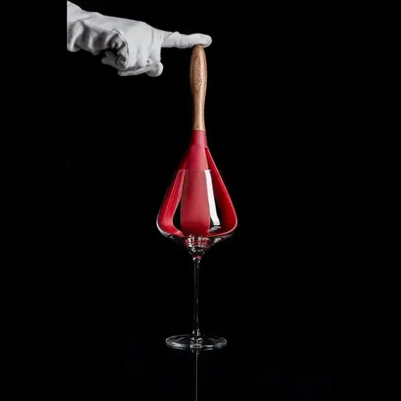 Устройство для полировки бокалов (используется с салфеткой),  L=32см., специальный силикон, орех, Stolzle, изображение 4