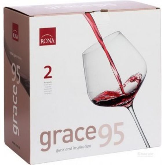 Набор их 2-х бокалов для Бургундского вина, серия Grace, объем 950 мл, Rona, изображение 2