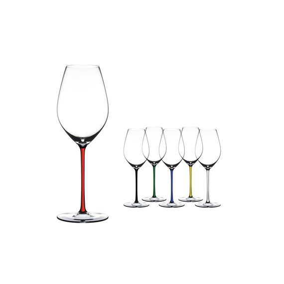 Бокал для шампанского Champagne, 445 мл, прозрачный/красный, хрусталь, серия Fatto a Mano, Riedel, изображение 3