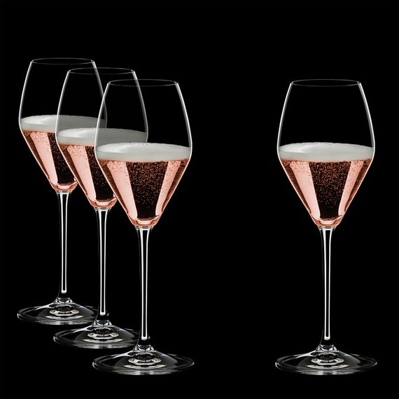Набор из 4-х хрустальных бокалов для шампанского ROSE/CHAMPAGNE, объем: 322 мл, высота: 23 см, материал: хрусталь, серия Vinum Extreme, 4411/55, Riedel, Австрия, изображение 3