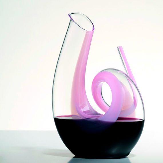 Декантер для красного вина CURLY PINK MAGNUM, ручная работа, объем: 2880 мл, высота: 35,6 см, материал: хрусталь, 2011/26, Riedel, Австрия, изображение 5