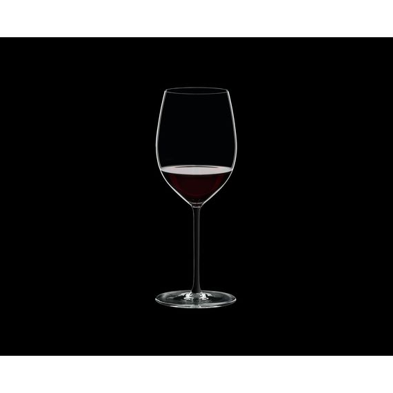 Бокал для красного вина Cabernet, 625 мл, прозрачный/черный, хрусталь, серия Fatto a Mano, Riedel, изображение 2
