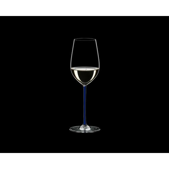 Бокал для вина Riesling/Zinfandel, 395 мл, прозрачный/синий, хрусталь, серия Fatto a Mano, Riedel, изображение 5