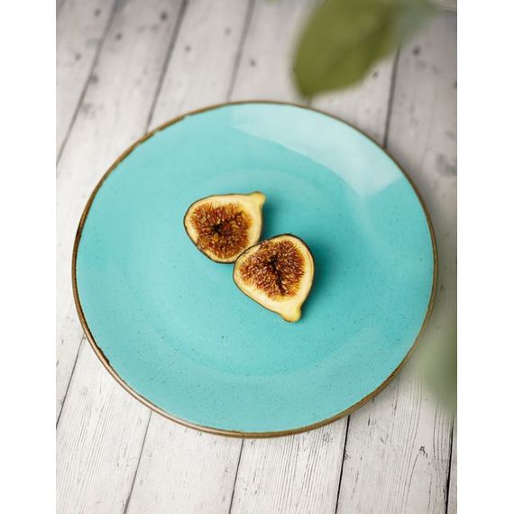 Тарелка 24 см безбортовая, Seasons Бирюзовый, Porland, изображение 15