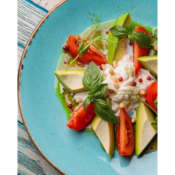 Тарелка 24 см безбортовая, Seasons Бирюзовый, Porland, изображение 28