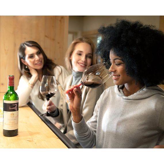 Бокал для красного вина Cabernet 4884/0R, 834 мл, красная ножка, серия Fatto a Mano, Riedel, изображение 3