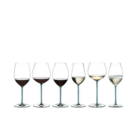 Бокал для шампанского Champagne 4900/28T, 459 мл, бирюзовая ножка, серия Fatto a Mano, Riedel, изображение 5