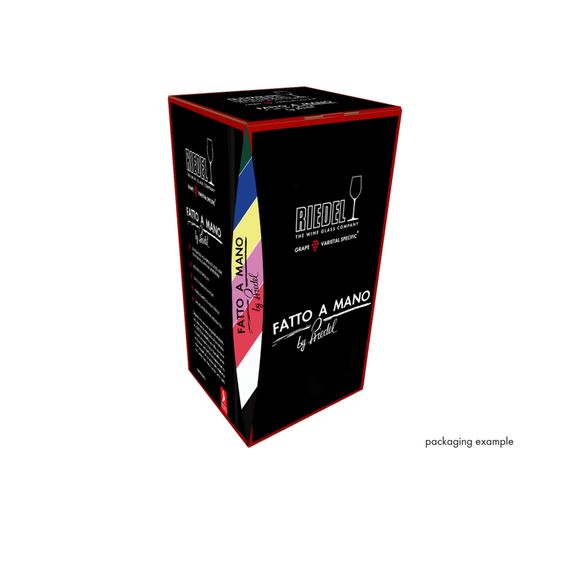 Бокал для красного вина Cabernet/Merlot ручной работы 4900/0MA, 709 мл, сиреневая ножка, серия Fatto a Mano, Riedel, изображение 4