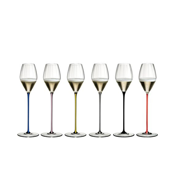 Бокал для шампанского High Performance Champagne Glass Pink, розовая ножка, 375 мл, 32.5 см, Riedel, изображение 3