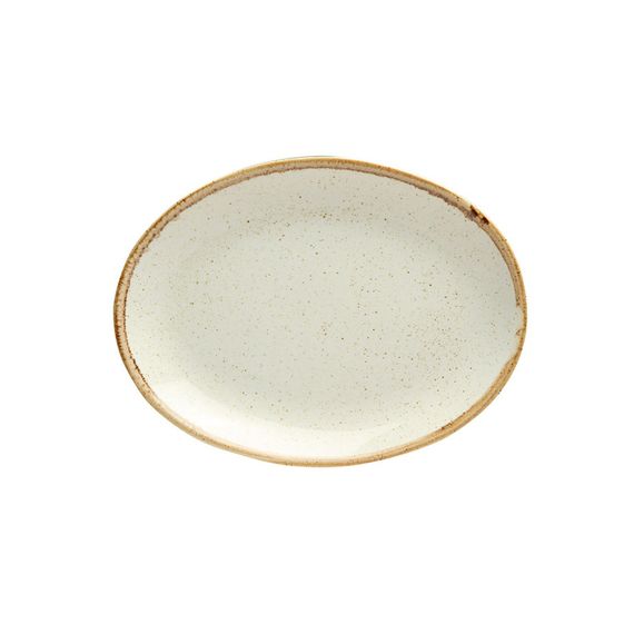 Блюдо овальное 18х14 см, Seasons Бежевый, Porland, изображение 2