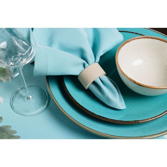 Тарелка 24 см безбортовая, Seasons Бирюзовый, Porland, изображение 49