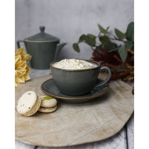 Блюдце 16 см, Seasons Темно-серый, Porland, изображение 7