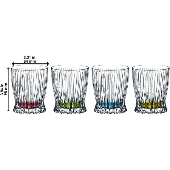 Набор низких стаканов FIRE WHISKY BLUE TUMBLER COLLECTION, 12 шт, 295 мл, 0512/02B, Riedel, изображение 2