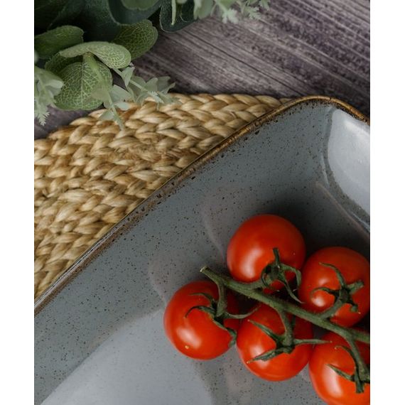 Тарелка прямоугольная 31*18 см, Seasons Темно-серый, Porland, изображение 13