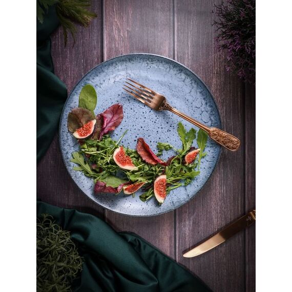 Тарелка плоская без рима 26см, цвет голубой, FROST, Porland