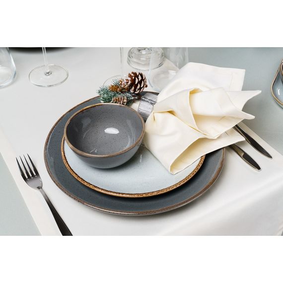 Тарелка прямоугольная 31*18 см, Seasons Темно-серый, Porland, изображение 34