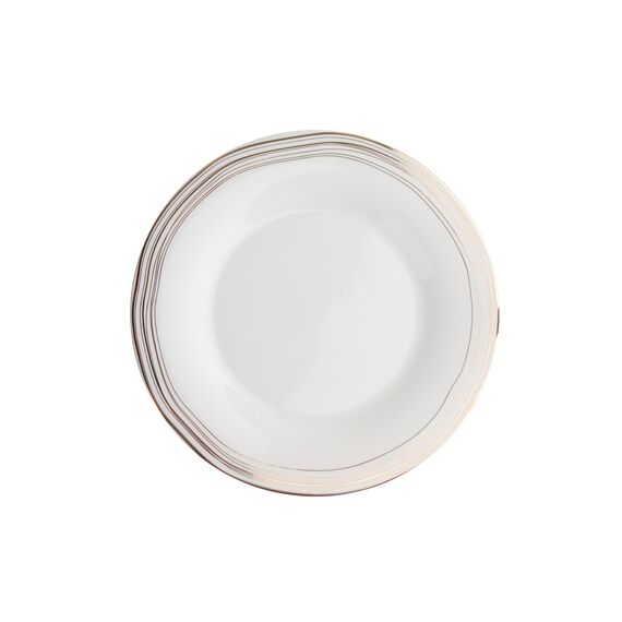 Тарелка мелкая 31 см, цвет белый с золотом, BOHEM, Porland