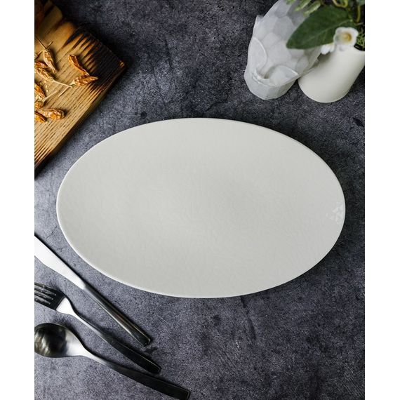 Тарелка овальная, 33 см, цвет белый, ILLUSION, Porland, изображение 3