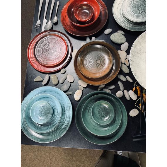 Тарелка с вертикальным бортом 24 см, Lykke Красный, Porland, изображение 5