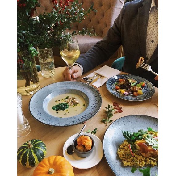 Тарелка плоская 27см, цвет голубой, FROST, Porland, изображение 4