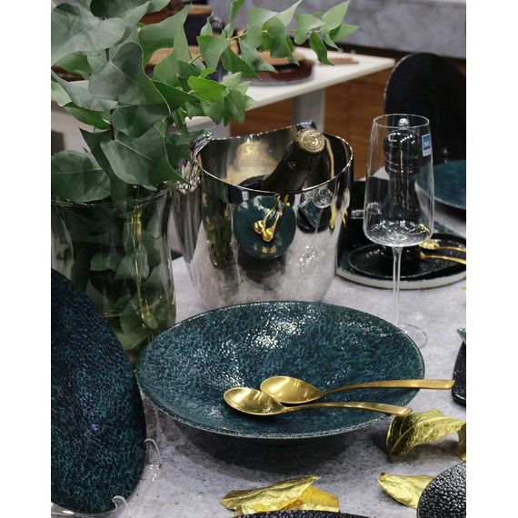 Тарелка с бортом 30см, цвет черный, MOSS, Porland, изображение 2