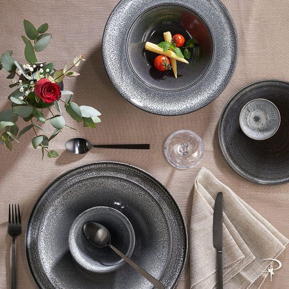 Тарелка квадратная 32см, цвет темно-серый, TWILIGHT, Porland, изображение 3