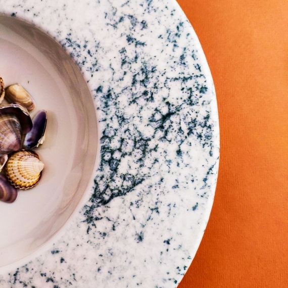 Тарелка плоская 25см, цвет дымчатый, SMOKY, Porland, изображение 17