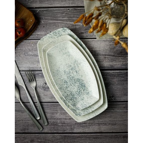 Тарелка прямоугольная 27см, цвет дымчатый, SMOKY, Porland, изображение 6