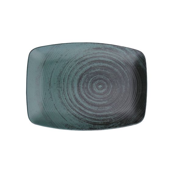 Блюдо прямоугольное 32х23 см, Lykke зеленый, Porland