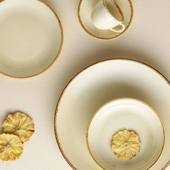 Салатник/тарелка глубокая 30см, Seasons Бежевый, Porland, изображение 4