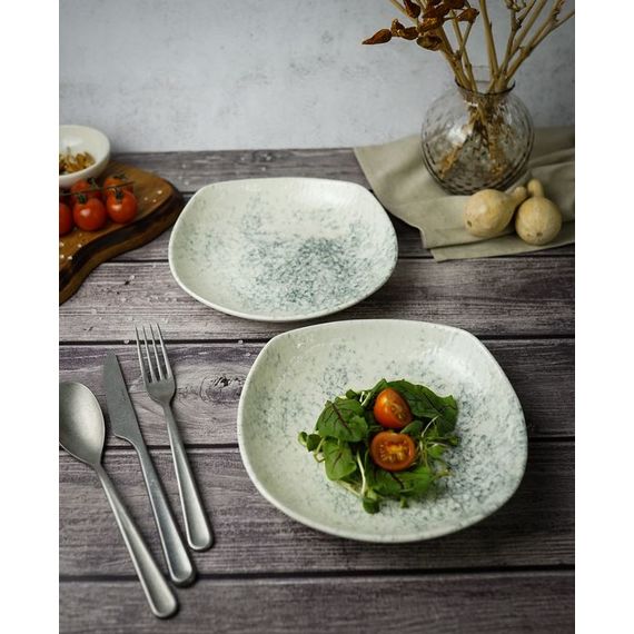 Салатник квадратный(глубокий) 22см, цвет дымчатый, SMOKY, Porland, изображение 8