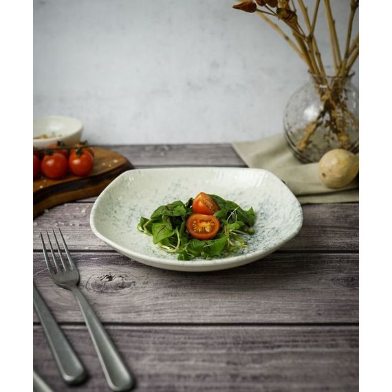 Салатник квадратный(глубокий) 22см, цвет дымчатый, SMOKY, Porland, изображение 4