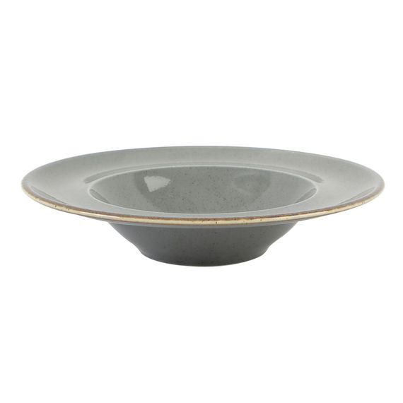 Тарелка глубокая 30 см с полями, Seasons Темно-серый, Porland