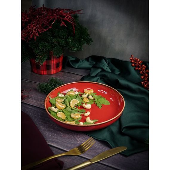 Салатник полуглубокий d 22 см h 4 см 835 мл, Seasons Красный, Porland, изображение 9