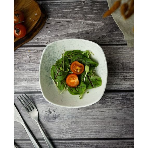 Салатник квадратный 16см, цвет дымчатый, SMOKY, Porland, изображение 10