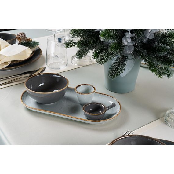 Блюдо для сыра 18х30 см, Seasons Темно-серый, Porland, изображение 11