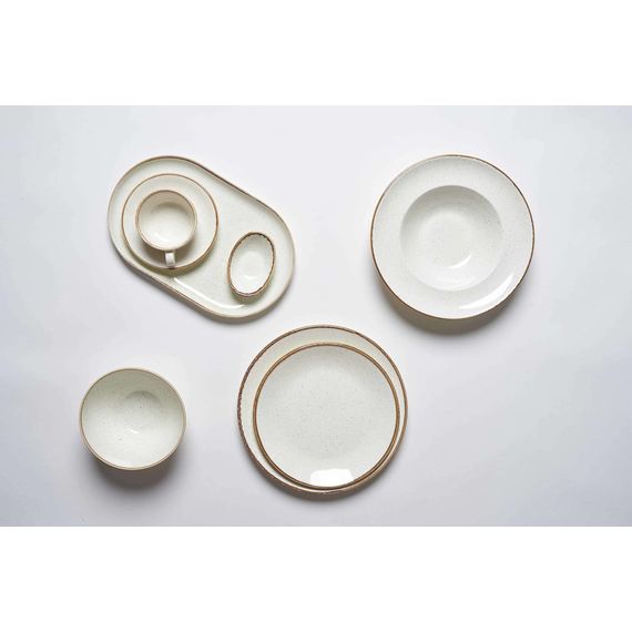 Тарелка 30 см безбортовая, Seasons Бежевый, Porland, изображение 8