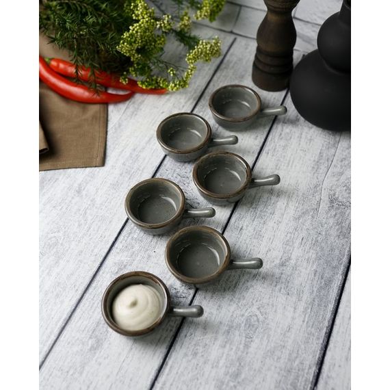 Соусник-сковорода d 6 см, Seasons Темно-серый, Porland, изображение 5