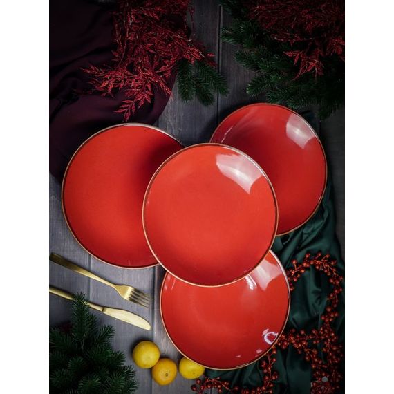 Тарелка глубокая 26 см безбортовая, Seasons Красный, Porland, изображение 6
