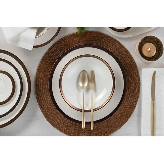 Тарелка плоская с бортом, 27см, цвет медный, Legacy Copper, Porland, изображение 6