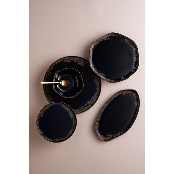 Тарелка волнообразная 27см, темно-синий, ROOT BLUE, Porland, изображение 5