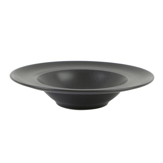 Тарелка глубокая 30 см с полями, Seasons Черный, Porland
