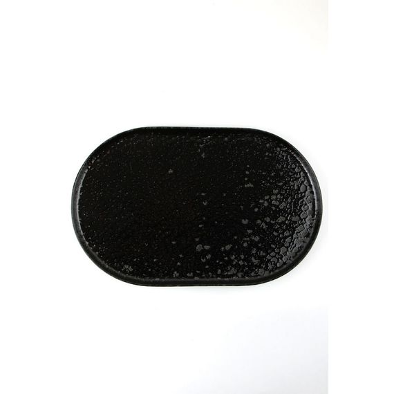 Тарелка овальная 32см, чёрный, BLACK MOSS, Porland