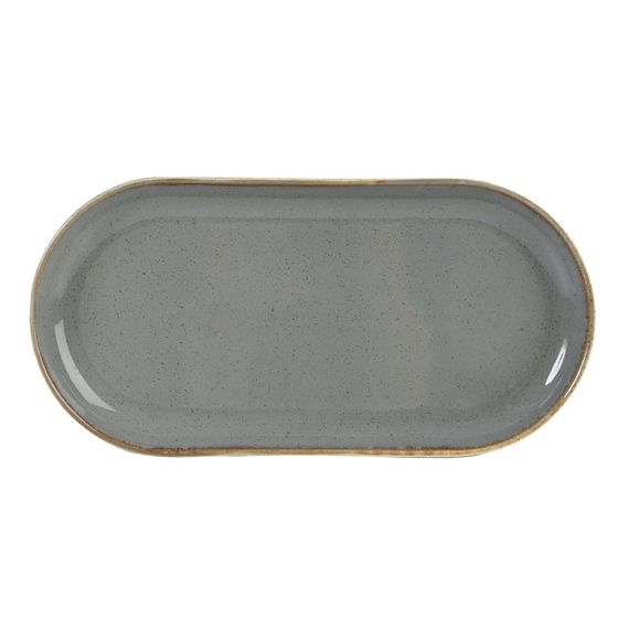 Блюдо овальное 30х15 см, Seasons Темно-серый, Porland