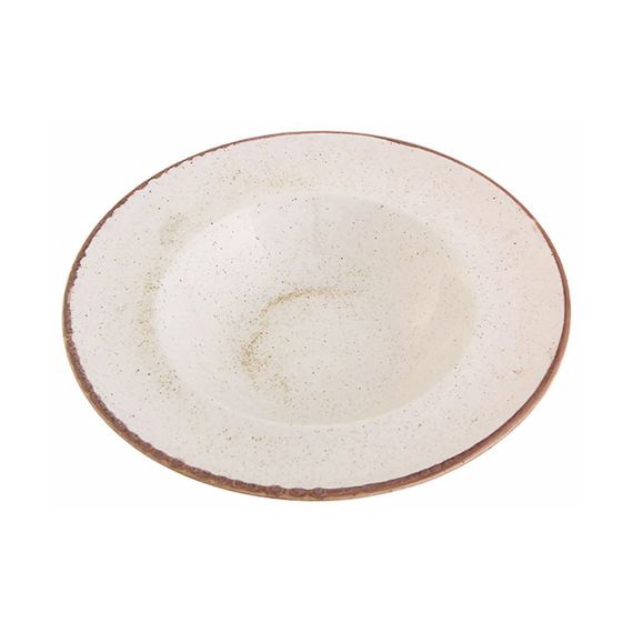Тарелка глубокая 30 см с полями, Seasons Бежевый, Porland, изображение 4