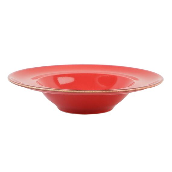 Тарелка глубокая 26 см с полями, Seasons Красный, Porland, изображение 2