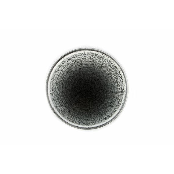 тарелка плоская с вертикальным римом  21 см, цвет темно-серый    , TWILIGHT, Porland, изображение 2