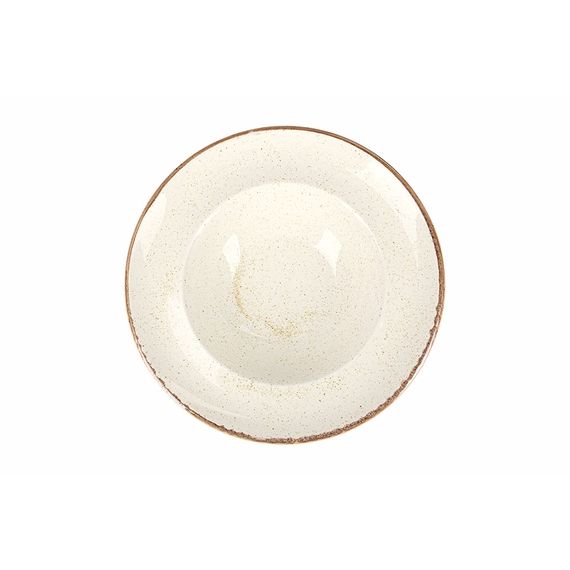 Тарелка глубокая 26 см с полями, Seasons Бежевый, Porland, изображение 3