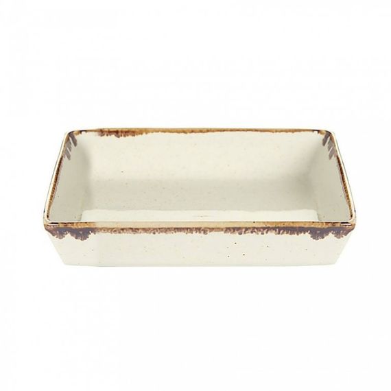 Блюдо прямоугольное 13,7х8,5 см h 3 см, Seasons Бежевый, Porland, изображение 2