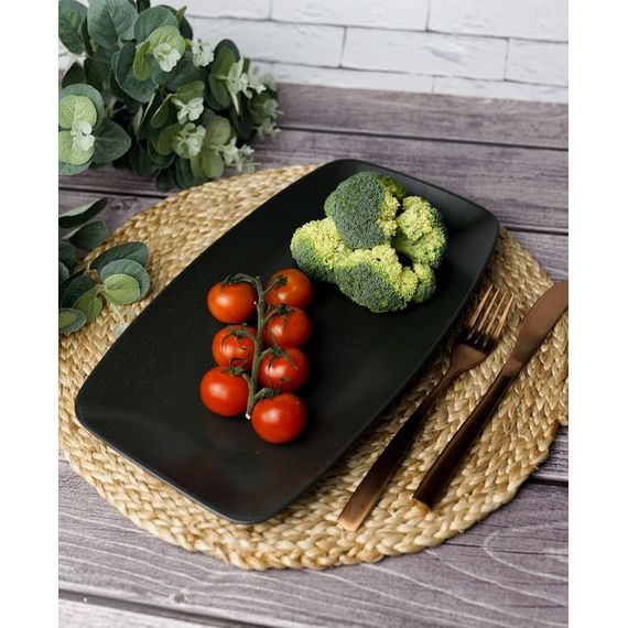 Тарелка прямоугольная 31*18 см, Seasons Черный, Porland, изображение 6